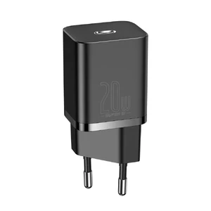 Сетевое зарядное устройство Baseus Super Si Quick Charger 20W USB Type-C 1m Black - Фото 3