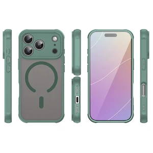 Противоударный матовый чехол iLoungeMax Matte MagSafe Green для iPhone 17 Pro - Фото 2