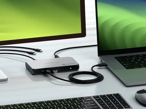 Хаб (адаптер) Satechi Slim Hub Pro с поддержкой Thunderbolt 4, 40 Гбит/с и зарядкой 96 Вт для MacBook - Фото 5