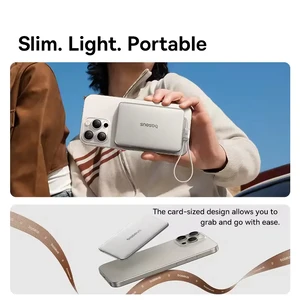 Портативное зарядное устройство Baseus PicoGo AM11 Magnetic Power Bank Type-C 10000mAh Titanium - Фото 5