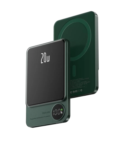 Повербанк iLoungeMax MagSafe PowerBank 20W Ultra Slim 5000mAh Green для iPhone в Виннице