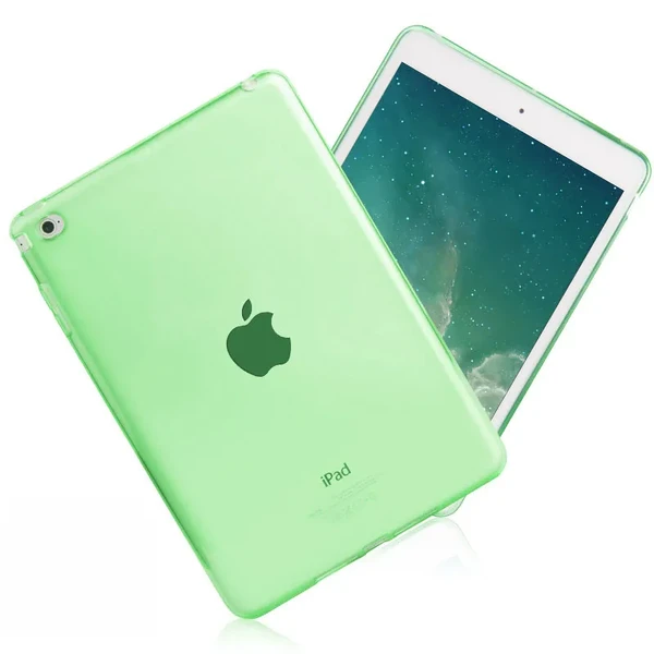 Прозрачный iLoungeMax TPU чехол Silicol Green для iPad mini 4