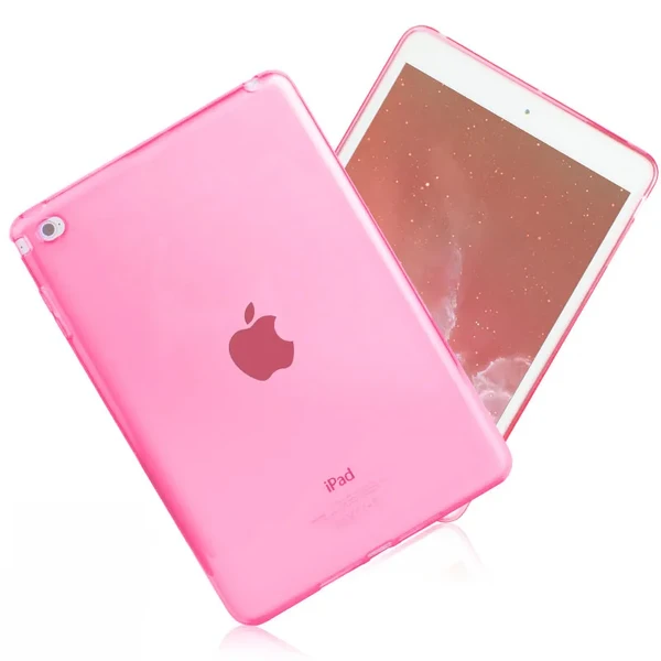 Прозрачный iLoungeMax TPU чехол Silicol Pink для iPad mini 4