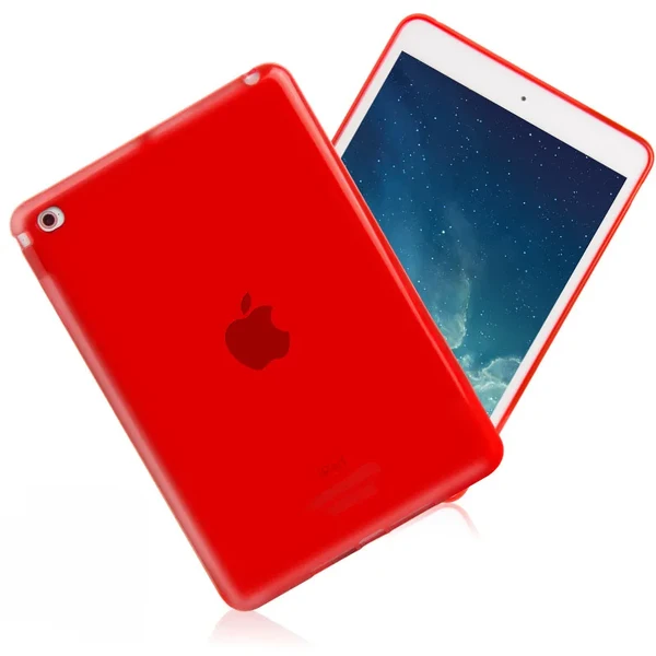 Прозрачный iLoungeMax TPU чехол Silicol Red для iPad mini 4