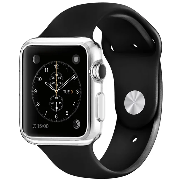 Тонкий прозрачный TPU чехол iLoungeMax SilicolDots для Apple Watch Series 1 | 2 | 3 42mm
