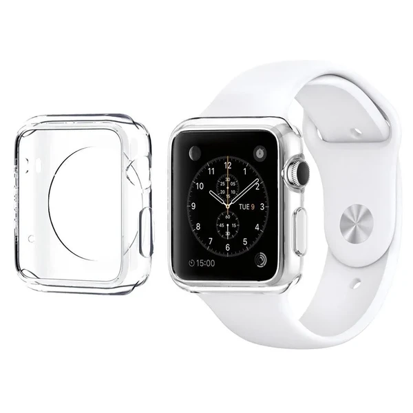 Тонкий прозрачный TPU чехол iLoungeMax SilicolDots для Apple Watch Series 1 | 2 | 3 38mm