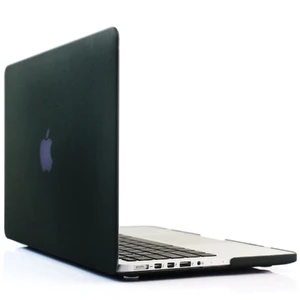 Чорний пластиковий чохол iLoungeMax Soft Touch для MacBook Pro 15"Retina