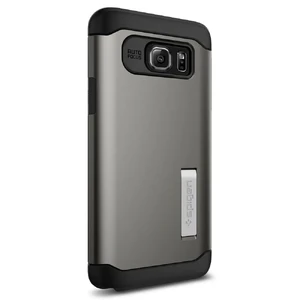 Чохол Spigen Slim Armor Gunmetal для Samsung Galaxy Note 5 - Фото 2