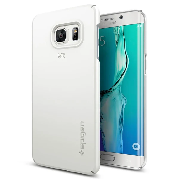 Чохол Spigen Thin Fit Shimmery White для Samsung Galaxy S6 Edge +