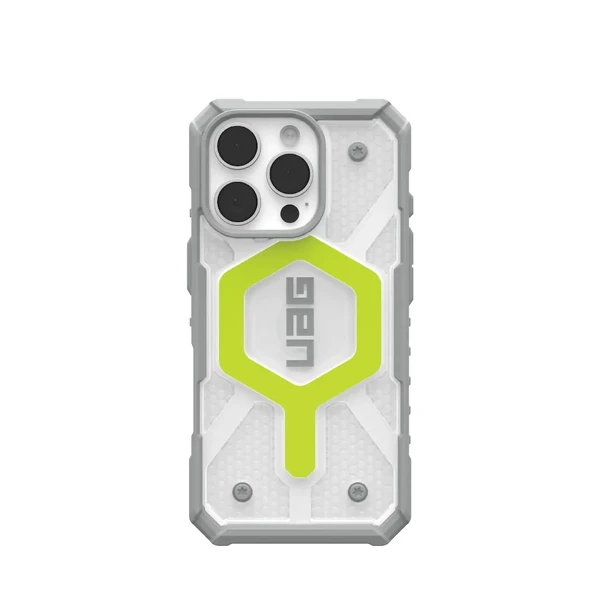 Протиударний чохол UAG Pathfinder MagSafe Clear Active Neon для iPhone 16 Pro