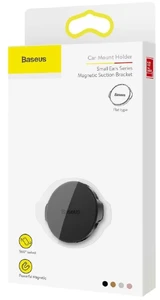 Универсальный магнитный держатель для iPhone/телефона | Baseus Small Ears Flat Black - Фото 10