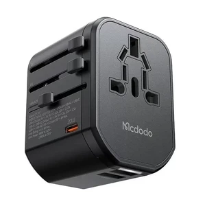 Универсальный переходник (адаптер) Mcdodo Fast Charging Universal Travel Adapter PD 20W + EU | US | AU | UK Black