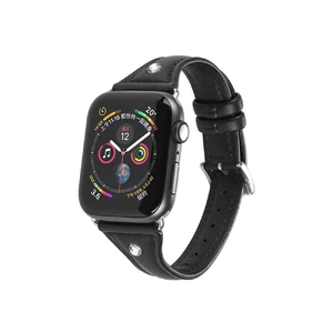 Шкіряний ремінець Hoco WB05 Ocean Wave Black для Apple Watch Ultra 49mm | 45mm | 44mm | 42mm  - Фото 1