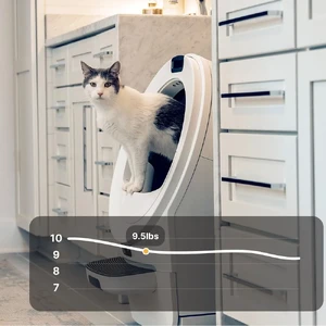 Самоочищающийся лоток для кошек Whisker Litter-Robot 5 Pro White с Wi-Fi и контролем запаха - Фото 4