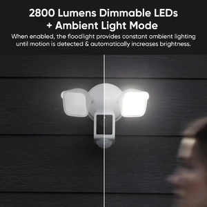 Умная камера видеонаблюдения Wyze Cam Floodlight v2 Black с видео 2K HD, углом обзора 160° - Фото 4