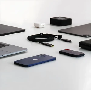 Кабель Rolling Square inCharge XL Urban Black 6 в 1 USB-C/Lightning для швидкого заряджання 100W 2m - Фото 5