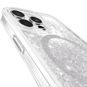 Серебряный блестящий чехол Case-Mate Waterfall MagSafe для iPhone 16 Pro Max - Фото 8