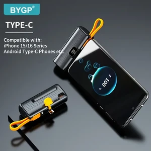 Портативний зарядний пристрій (повербанк) iLoungeMax BYGP Mini Portable Charger Type-C Black 5000mAh