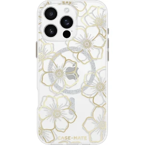 Прозрачный чехол с серебряно-золотыми элементами Case-Mate Floral Gems Mag для iPhone 16 Pro Max - Фото 3