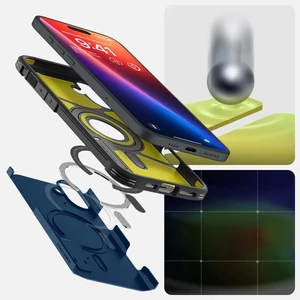 Синій міцний чохол Spigen Tough Armor Mag для iPhone 16 Plus MagSafe - Фото 13