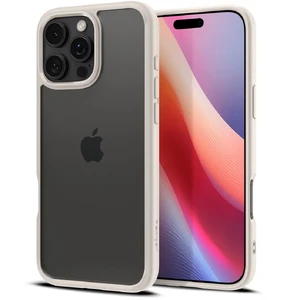 Прозрачно-бежевый чехол Spigen Ultra Hybrid для iPhone 16 Pro Max - Фото 9