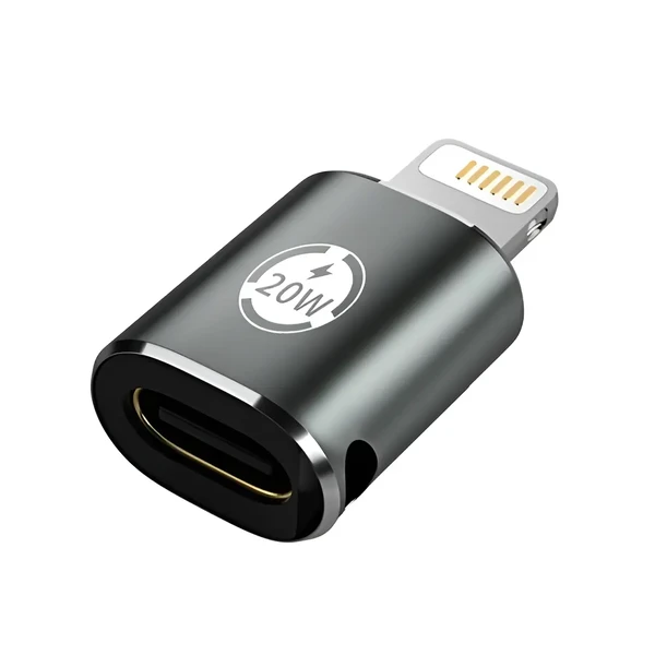 Адаптер (перехідник) для iPhone/iPad Lightning to USB-C 20W | iLoungeMax Data Adapter
