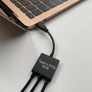 Адаптер iLoungeMax USB 3.1 Type-C Hub на 2 USB-A порти для Apple MacBook (2016-2020) - Фото 9