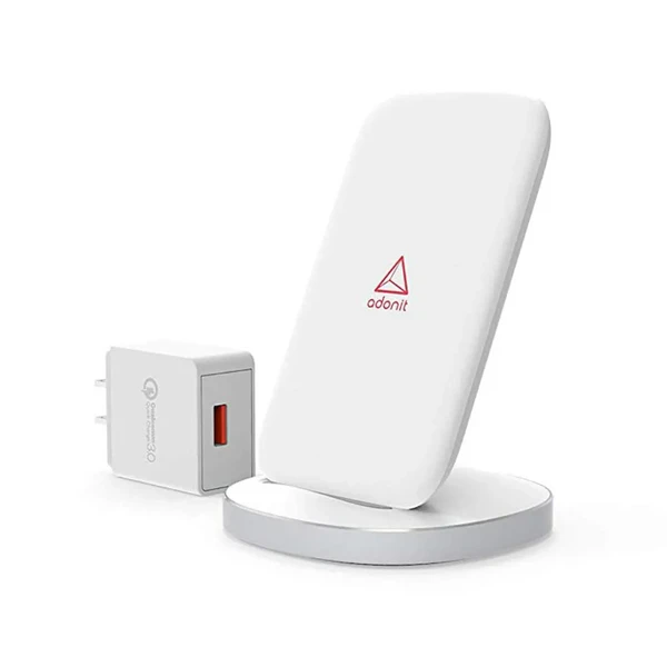 Бездротова док-станція Adonit Charging Stand White 10W + EU адаптер у Хмельницькому