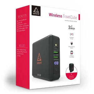 Універсальний зарядний пристрій з бездротовою зарядкою Adonit Wireless TravelCube Power Bank 6700mAh - Фото 8