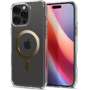Прозорий золотий чохол Spigen Ultra Hybrid Mag для iPhone 16 Pro - Фото 7
