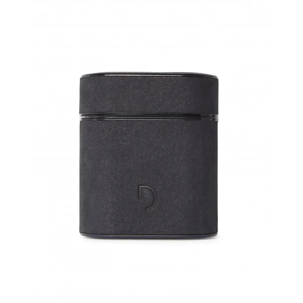 Шкіряний чохол з карабіном Decoded Aircase Carbon Black для AirPods