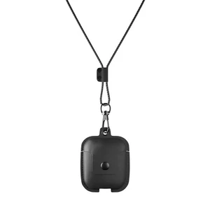 Шкіряний чохол Woodcessories Aircase Black для AirPods 2 | 1