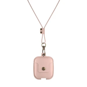 Шкіряний чохол Woodcessories Aircase Pink для AirPods 2 | 1