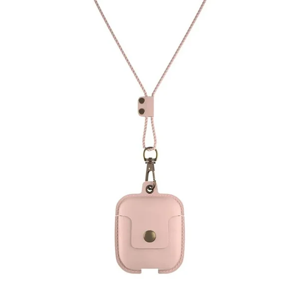 Шкіряний чохол Woodcessories Aircase Pink для AirPods 2 | 1 в Чернівцях