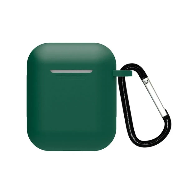 Чохол з карабіном для AirPods 2 | 1 iLoungeMax TPU Case Forest Green