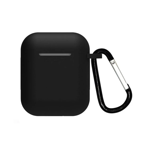 Чохол з карабіном для AirPods 2 | 1 iLoungeMax TPU Case Black