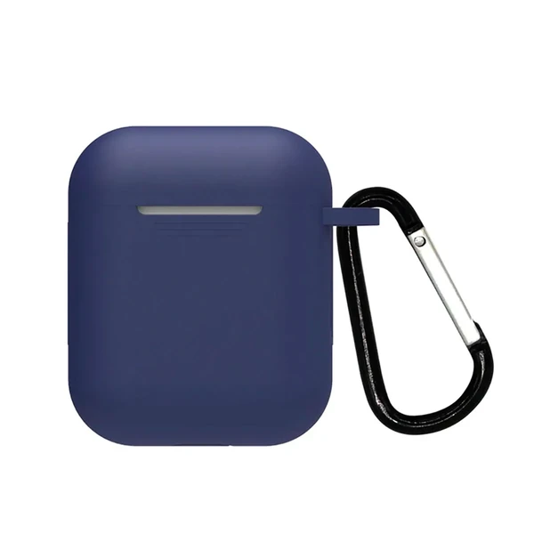 Чохол з карабіном для AirPods 2 | 1 iLoungeMax TPU Case Navy blue