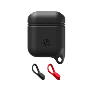 Чорний силіконовий чохол iLoungeMax для навушників Apple AirPods - Фото 2