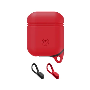 Червоний силіконовий чохол iLoungeMax для навушників Apple AirPods - Фото 2