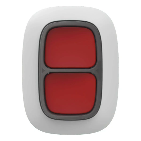 Бездротова тривожна кнопка Ajax DoubleButton White