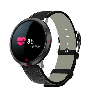 Розумні годинник iLoungeMax Alfawise S2 Black | Black Leather Band