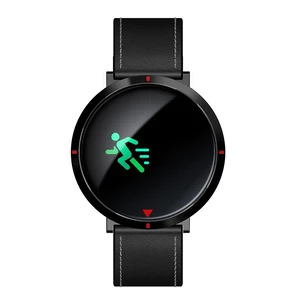 Умные часы iLoungeMax Alfawise S2 Black | Black Leather Band - Фото 2