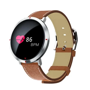Розумні годинник iLoungeMax Alfawise S2 Silver | Brown Leather Band