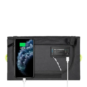 Портативная солнечная панель Allpowers 21W Dual USB - Фото 3