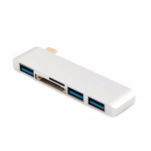 Алюминиевый концентратор iLoungeMax RobotSky Type C Hub Silver - Фото 3