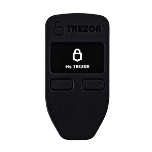 Універсальний апаратний micro-USB гаманець для криптовалюти Trezor Model One Black з дисплеєм та підтримкою 1250 монет/токенів