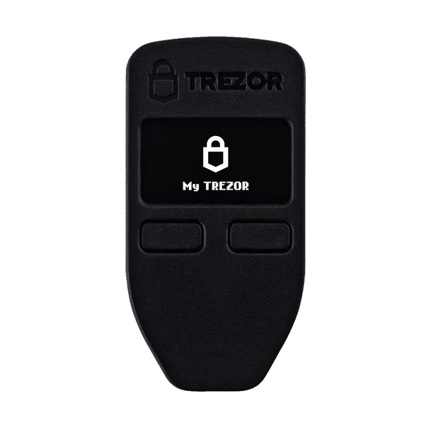 Універсальний апаратний micro-USB гаманець для криптовалюти Trezor Model One Black з дисплеєм та підтримкою 1250 монет/токенів