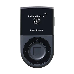 Апаратний холодний біометричний криптогаманець D'CENT Biometric Wallet для криптовалюти з дисплеєм, micro-USB, Bluetooth
