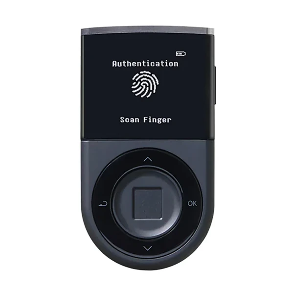 Апаратний холодний біометричний криптогаманець D'CENT Biometric Wallet для криптовалюти з дисплеєм, micro-USB, Bluetooth