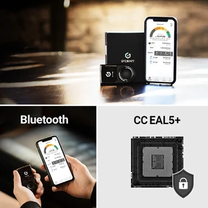 Аппаратный холодный биометрический криптокошелек D'CENT Biometric Wallet для криптовалюты с дисплеем, micro-USB, Bluetooth - Фото 8